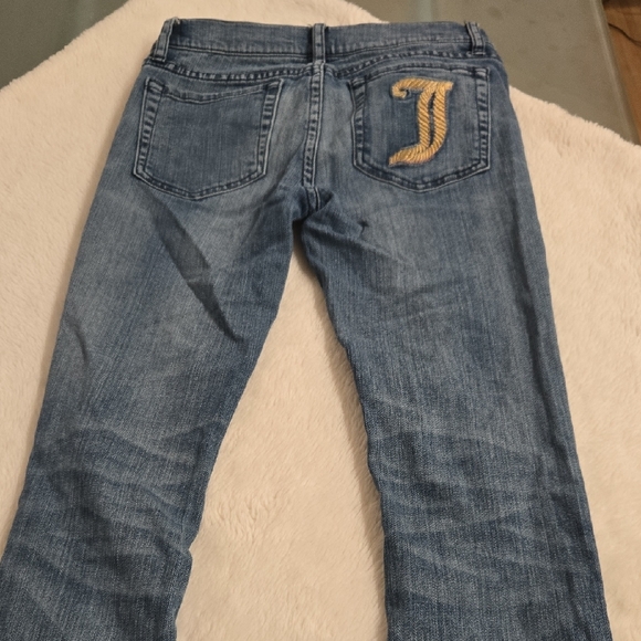 Juicy Couture Blue Jeans with Gold Embroidery - Picture 3 of 13